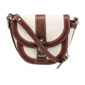 PROENZA SCHOULER Canvas Leather Trimmed Crossbody